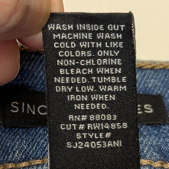 Sincerely Jules Size 1/25 Lace-up Blue Jean Shorts - Picture 5 of 10